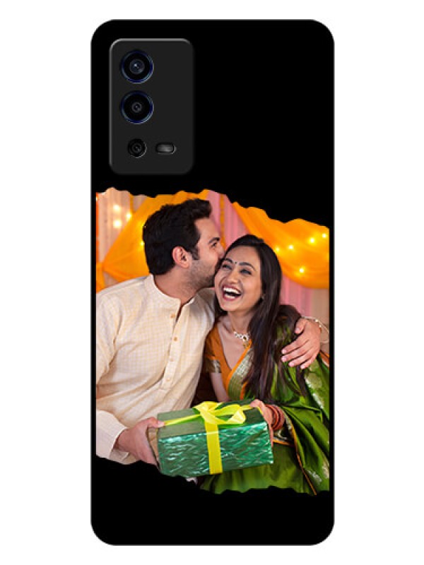 Custom Oppo A55 Custom Glass Phone Case - Tear-off Design