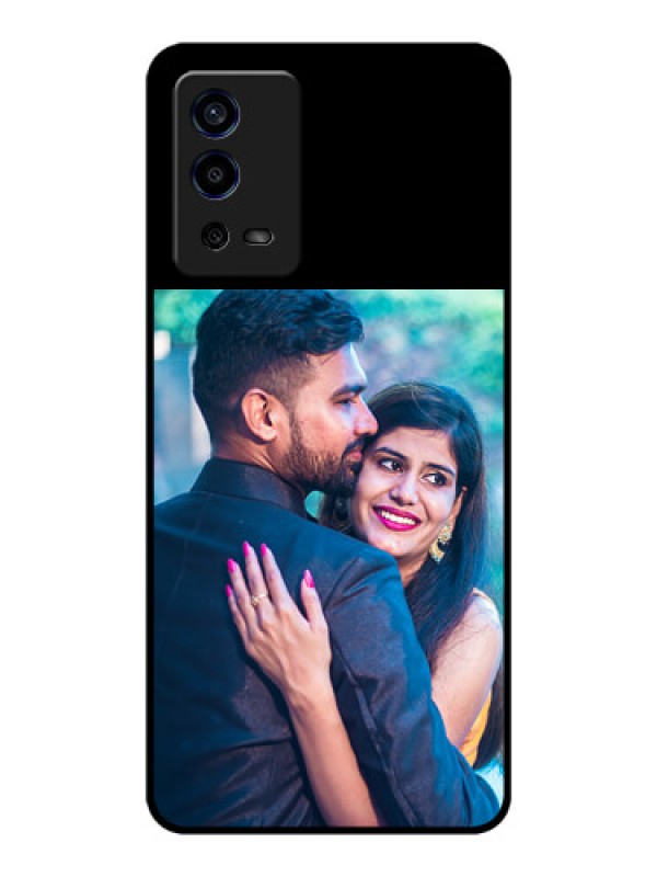 Custom Oppo A55 Custom Glass Phone Case - Upload Full Picture With Custom Color Design