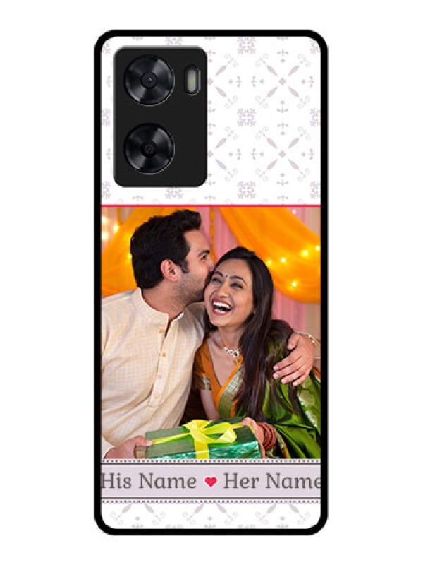 Custom Oppo A57 2022 Custom Glass Mobile Case - with Photo and Ethnic Design