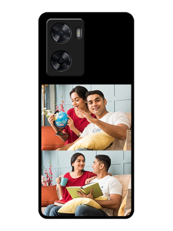 Custom Oppo A57 2022 2 Images on Glass Phone Cover
