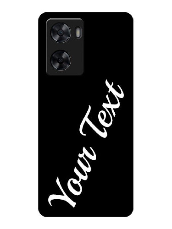 Custom Oppo A57 2022 Custom Glass Mobile Cover with Your Name