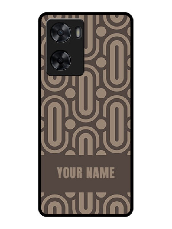 Custom Oppo A57 2022 Custom Glass Phone Case - Captivating Zero Pattern Design