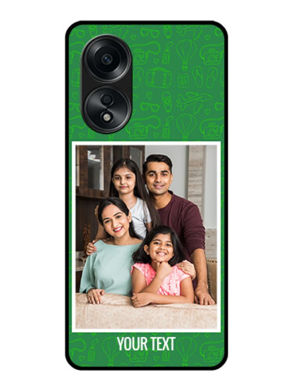 Custom Oppo A58 Personalized Glass Phone Case - Picture Upload Design