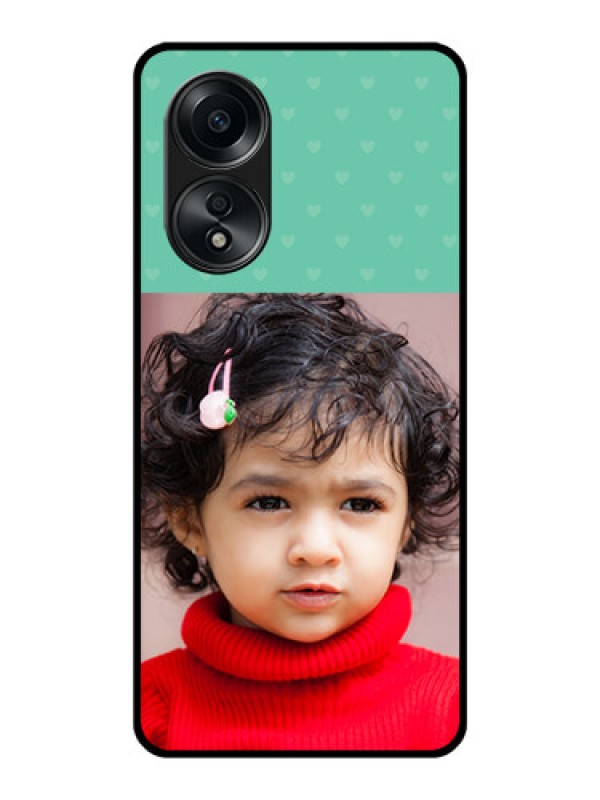 Custom Oppo A58 Custom Glass Phone Case - Lovers Picture Design