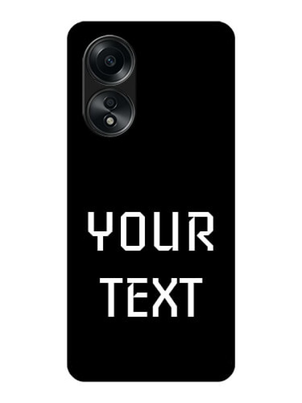 Custom Oppo A58 Your Name on Glass Phone Case