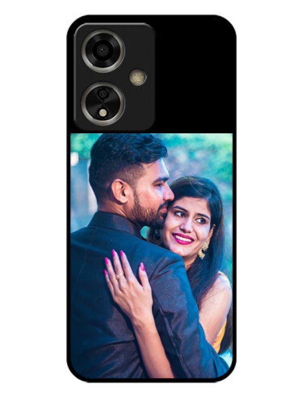 Custom Oppo A59 5G Custom Glass Phone Case - Upload Full Picture With Custom Color Design