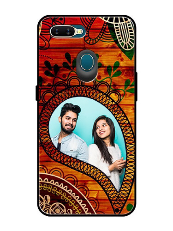 Custom Oppo A5s Personalized Glass Phone Case  - Abstract Colorful Design