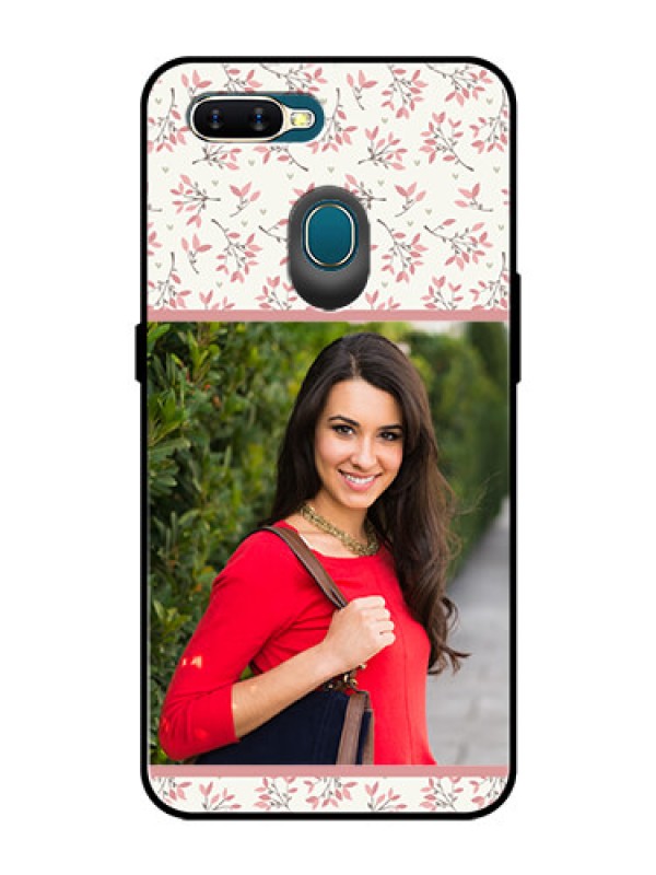 Custom Oppo A5s Custom Glass Phone Case  - Premium Floral Design