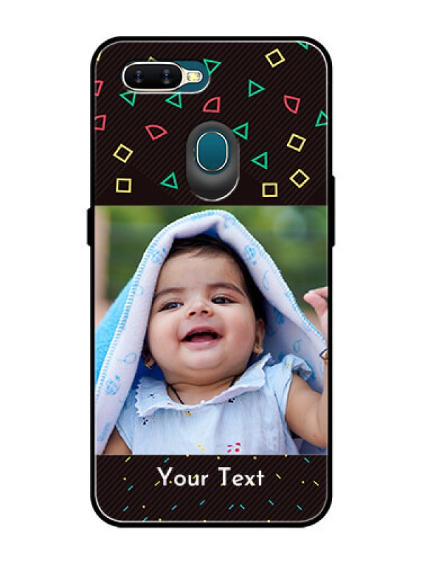 Custom Oppo A5s Custom Glass Phone Case  - with confetti birthday design