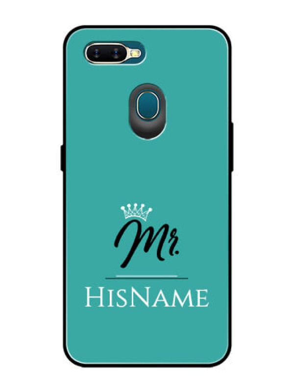 Custom Oppo A5S Custom Glass Phone Case Mr with Name