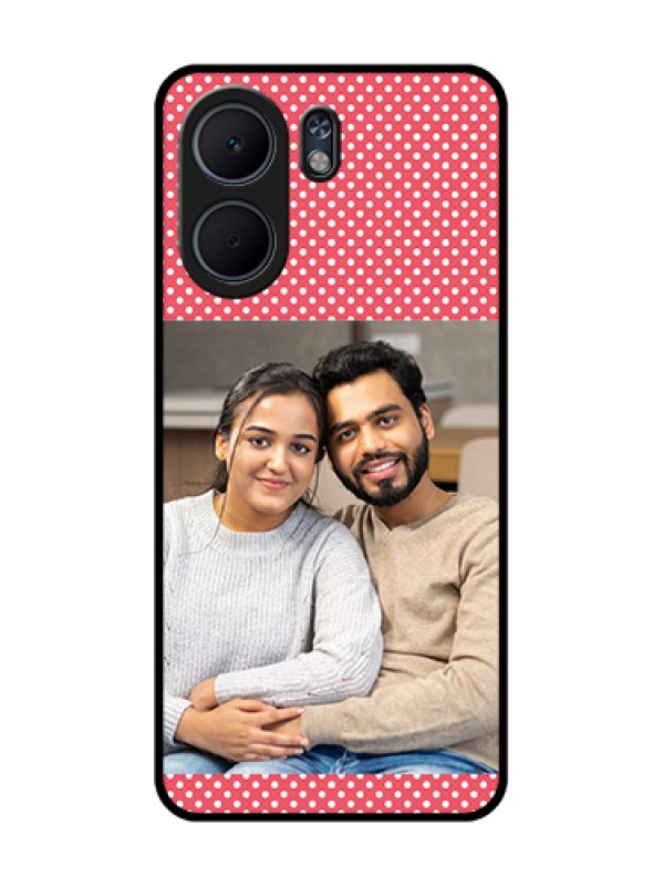 Custom Oppo A5x 4G Custom Glass Phone Case - White Dotted Design