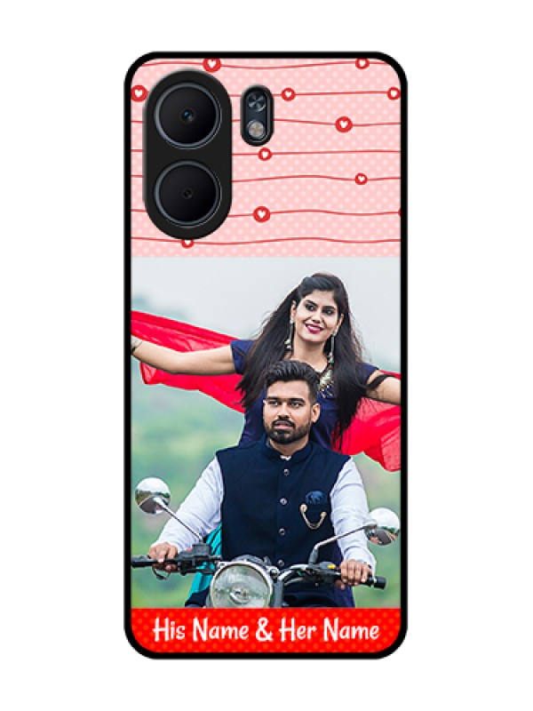 Custom Oppo A5x 4G Custom Glass Phone Case - Red Pattern Case Design