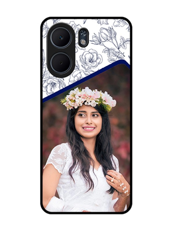 Custom Oppo A5x 4G Custom Glass Phone Case - Classy Floral Design