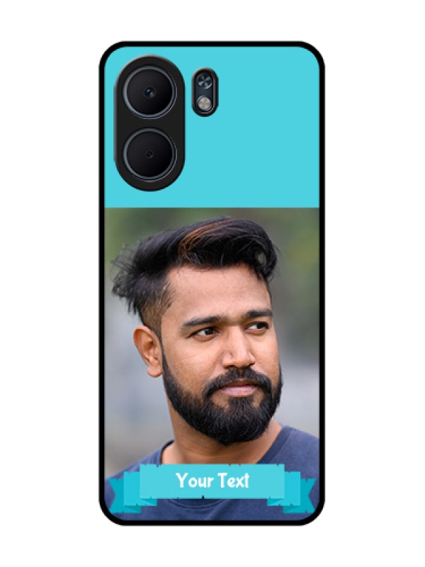 Custom Oppo A5x 4G Custom Glass Phone Case - Blue Color Design