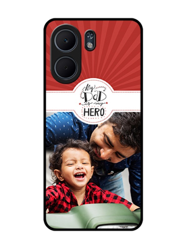 Custom Oppo A5x 4G Custom Glass Phone Case - My Dad Hero Design