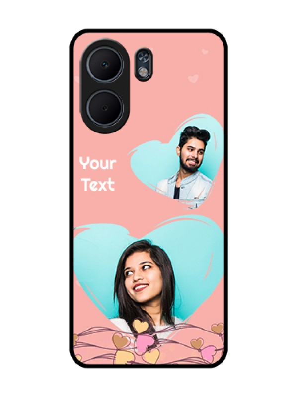 Custom Oppo A5x 4G Custom Glass Phone Case - Love Doodle Design
