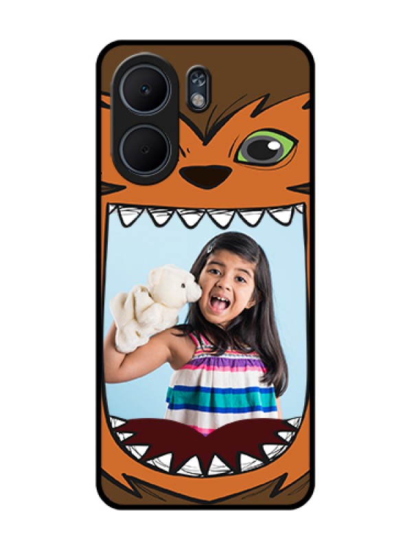 Custom Oppo A5x 4G Custom Glass Phone Case - Owl Monster Back Case Design