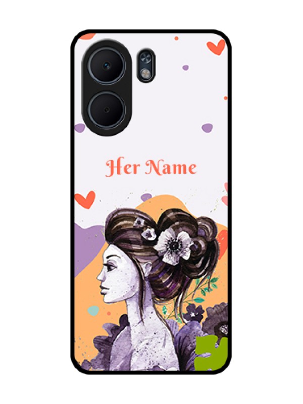 Custom Oppo A5x 4G Custom Glass Phone Case - Woman And Nature Design