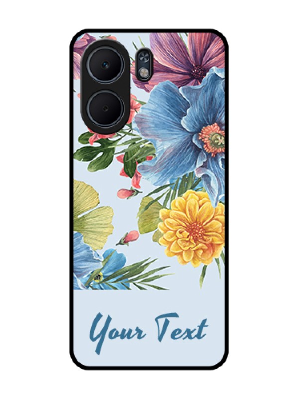 Custom Oppo A5x 4G Custom Glass Phone Case - Stunning Watercolored Flowers Painting Design