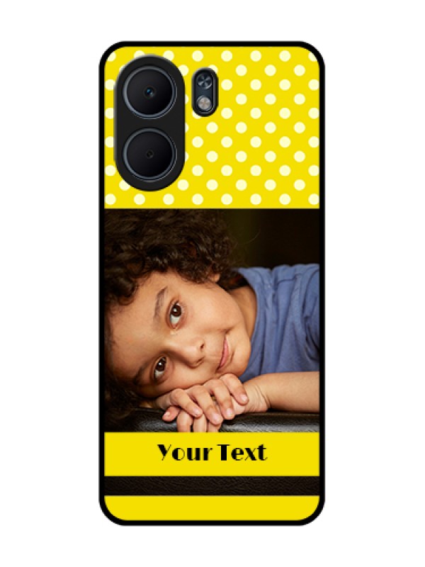 Custom Oppo A5x 5G Custom Glass Phone Case - Bright Yellow Case Design