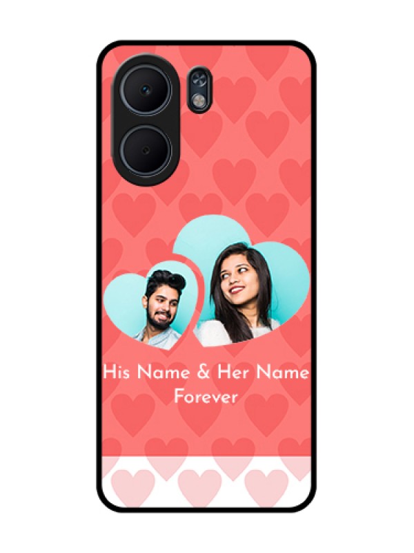 Custom Oppo A5x 5G Custom Glass Phone Case - Couple Pic Upload Design