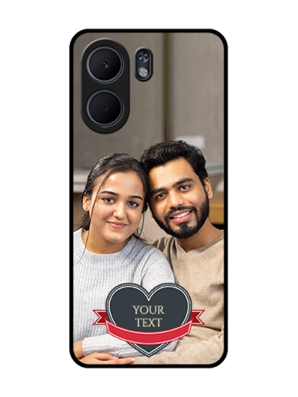 Custom Oppo A5x 5G Custom Glass Phone Case - Just Married Couple Design