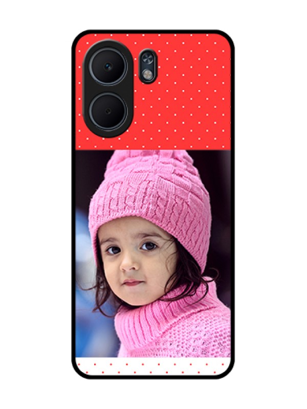 Custom Oppo A5x 5G Custom Glass Phone Case - Red Pattern Design