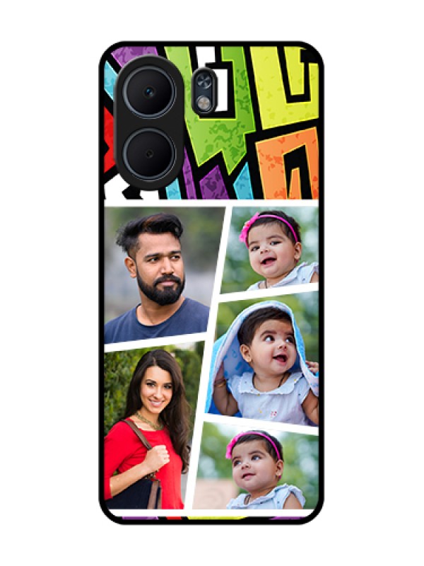 Custom Oppo A5x 5G Custom Glass Phone Case - Graffiti Pattern Design