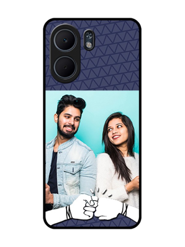 Custom Oppo A5x 5G Custom Glass Phone Case - With Best Friends Design