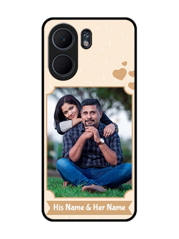Custom Oppo A5x 5G Custom Glass Phone Case - With Confetti Love Design