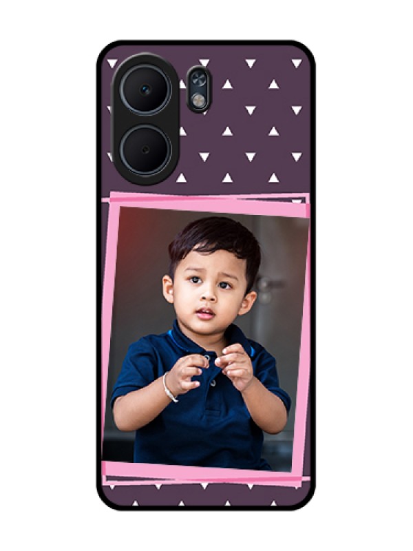 Custom Oppo A5x 5G Custom Glass Phone Case - Triangle Pattern Dotted Design