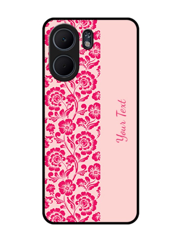 Custom Oppo A5x 5G Custom Glass Phone Case - Attractive Floral Pattern Design