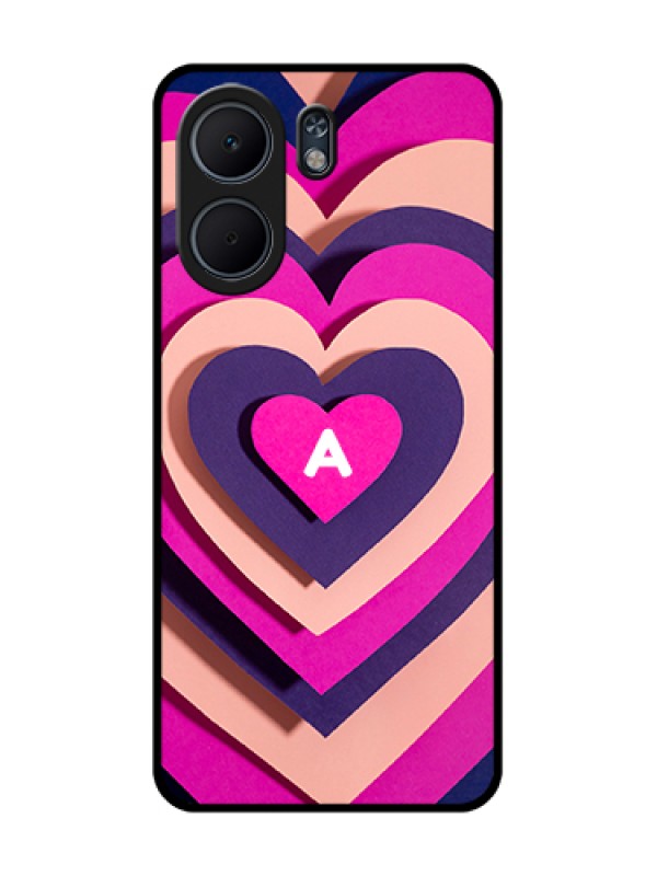 Custom Oppo A5x 5G Custom Glass Phone Case - Cute Heart Pattern Design