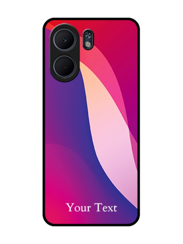 Custom Oppo A5x 5G Custom Glass Phone Case - Digital Abstract Overlap Design