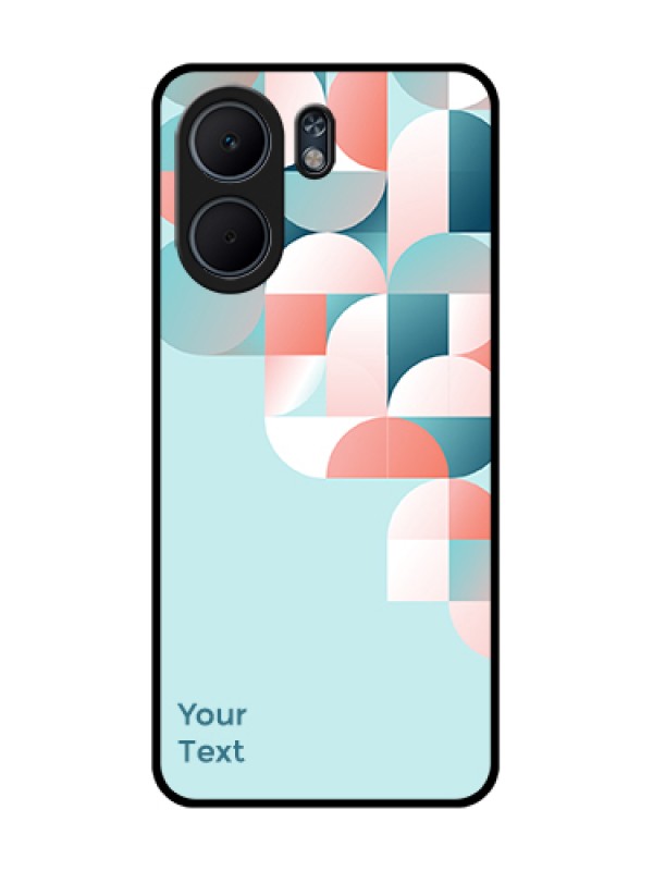 Custom Oppo A5x 5G Custom Glass Phone Case - Stylish Semi - Circle Pattern Design