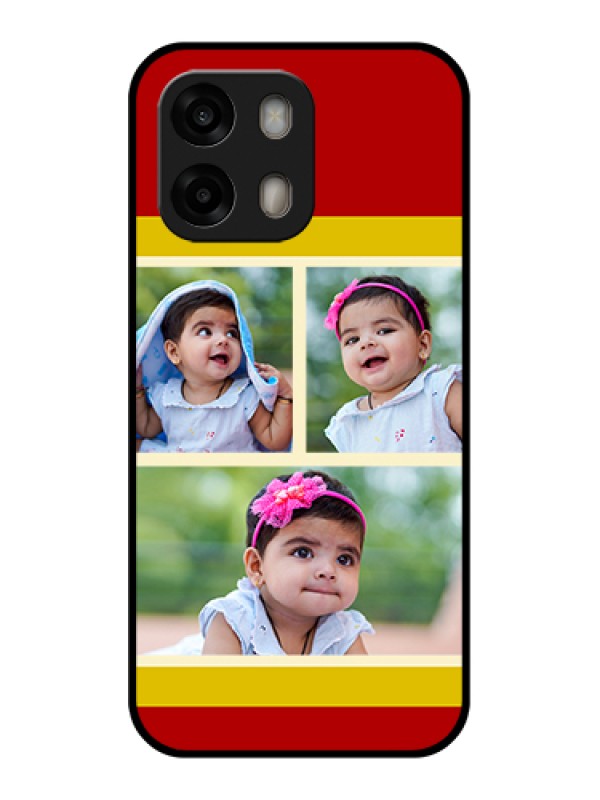 Custom Oppo A6 Pro 5G Custom Glass Phone Case - Multiple Pic Upload Design