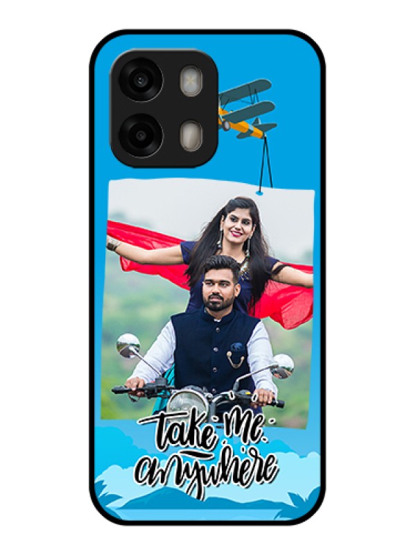 Custom Oppo A6 Pro 5G Custom Glass Phone Case - Traveller Design