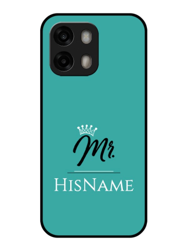 Custom Oppo A6 Pro 5G Custom Glass Phone Case - Mr With Name Design