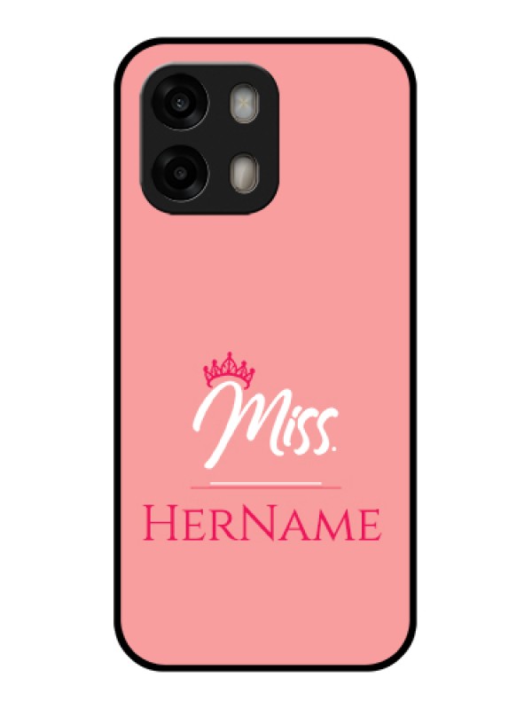 Custom Oppo A6 Pro 5G Custom Glass Phone Case - Mrs With Name Design