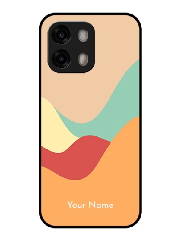 Custom Oppo A6 Pro 5G Custom Glass Phone Case - Ocean Waves Multi - Colour Design