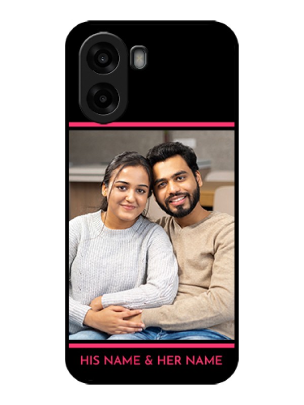 Custom Oppo A6s 5G Custom Glass Phone Case - With Add Text Design