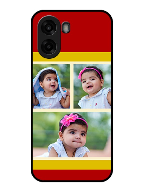 Custom Oppo A6s 5G Custom Glass Phone Case - Multiple Pic Upload Design