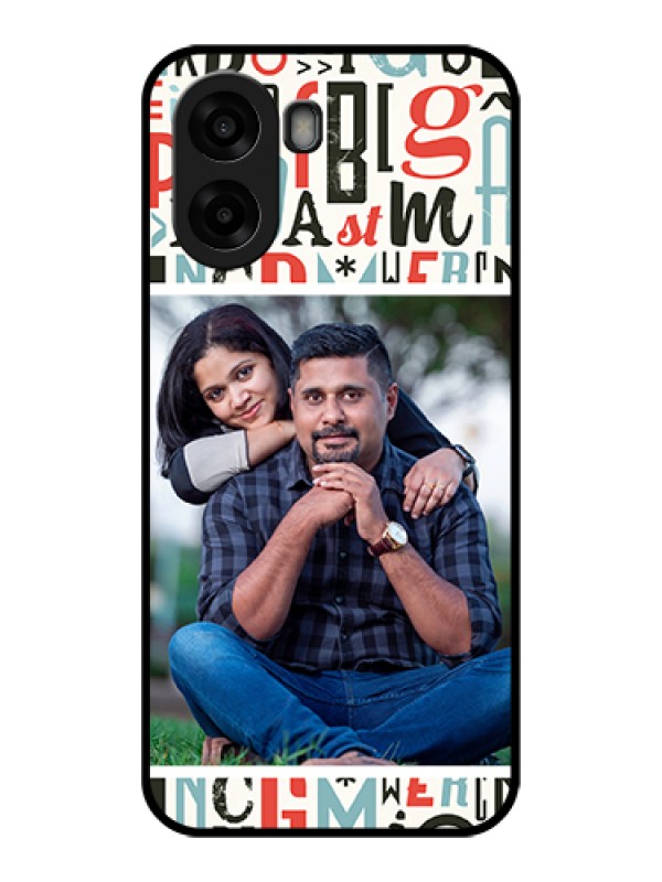 Custom Oppo A6s 5G Custom Glass Phone Case - Alphabet Design