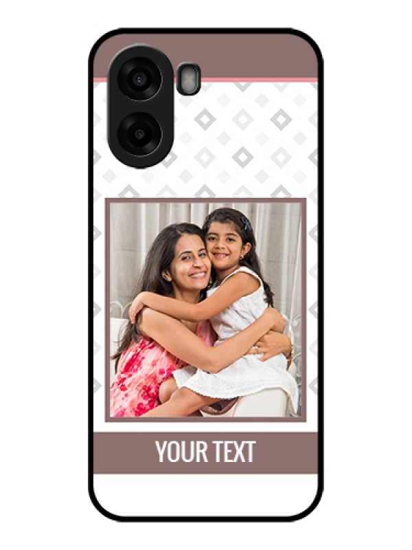 Custom Oppo A6s 5G Custom Glass Phone Case - Simple Diamond Design