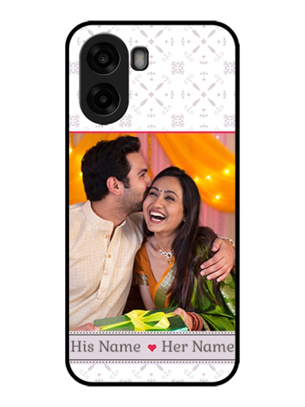 Custom Oppo A6s 5G Custom Glass Phone Case - With Photo And Ethnic Design