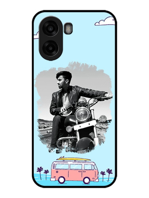 Custom Oppo A6s 5G Custom Glass Phone Case - Travel & Adventure Design