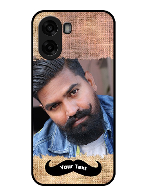 Custom Oppo A6s 5G Custom Glass Phone Case - With Texture Design