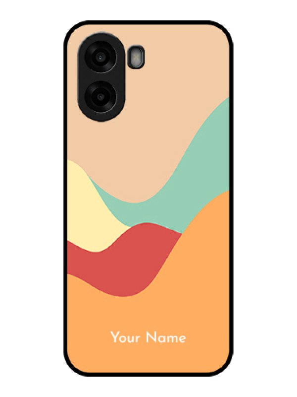 Custom Oppo A6s 5G Custom Glass Phone Case - Ocean Waves Multi - Colour Design