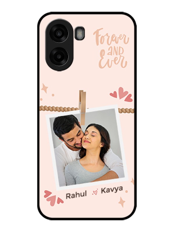 Custom Oppo A6s 5G Custom Glass Phone Case - Forever And Ever Love Design