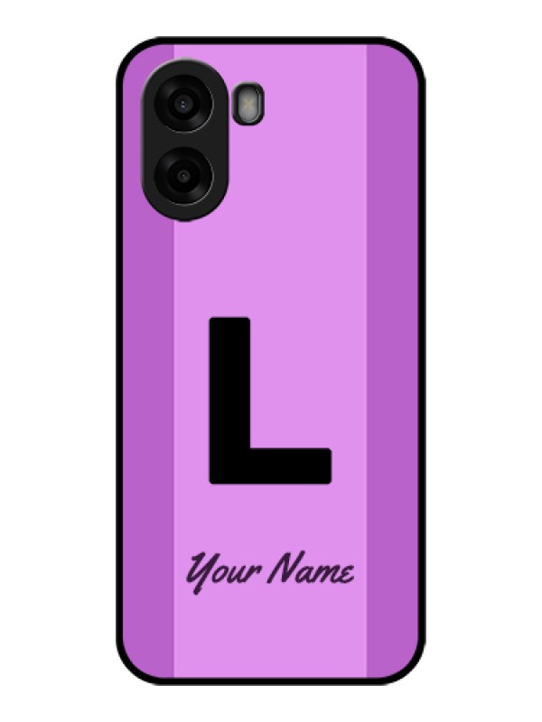 Custom Oppo A6s 5G Custom Glass Phone Case - Tricolor Custom Text Design